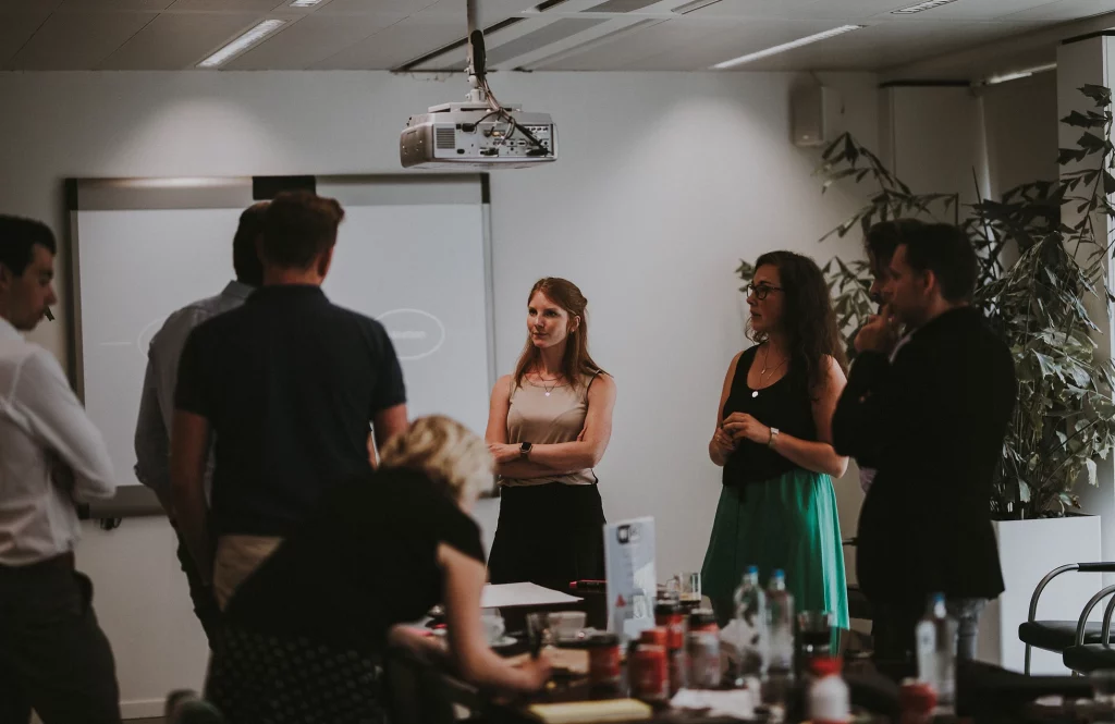 Photo lors d'un workshop design thinking