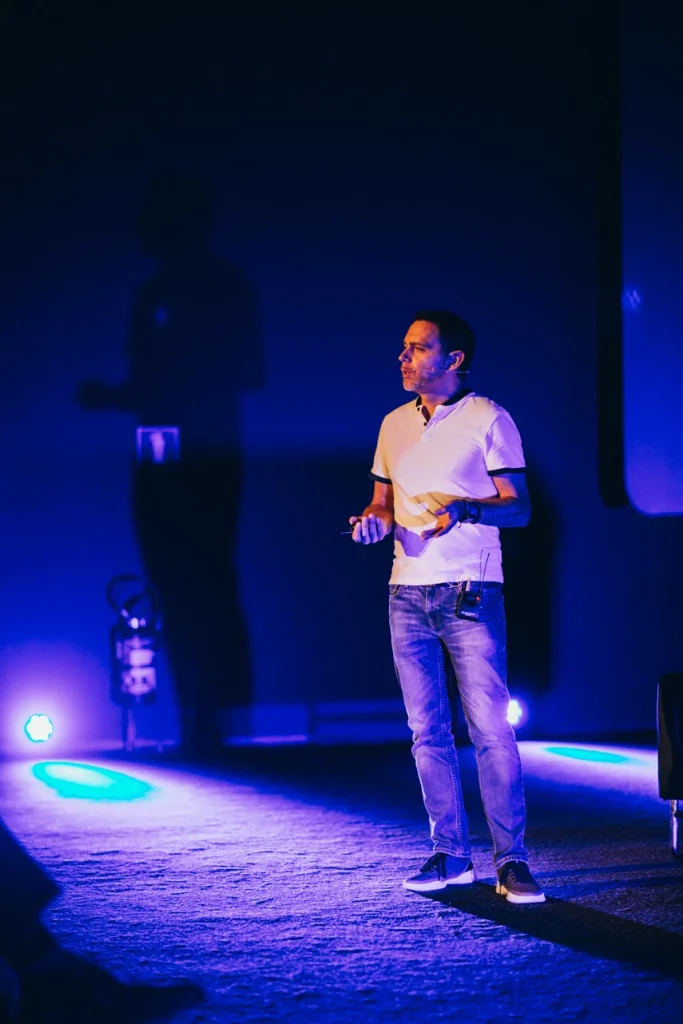 Photo d'un workshop organiser par underside autour des chatbots au kinepolis imagibraine