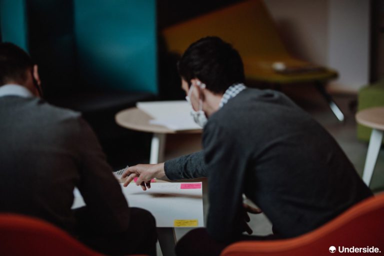 Photo durant un Workshop de Design Thinking