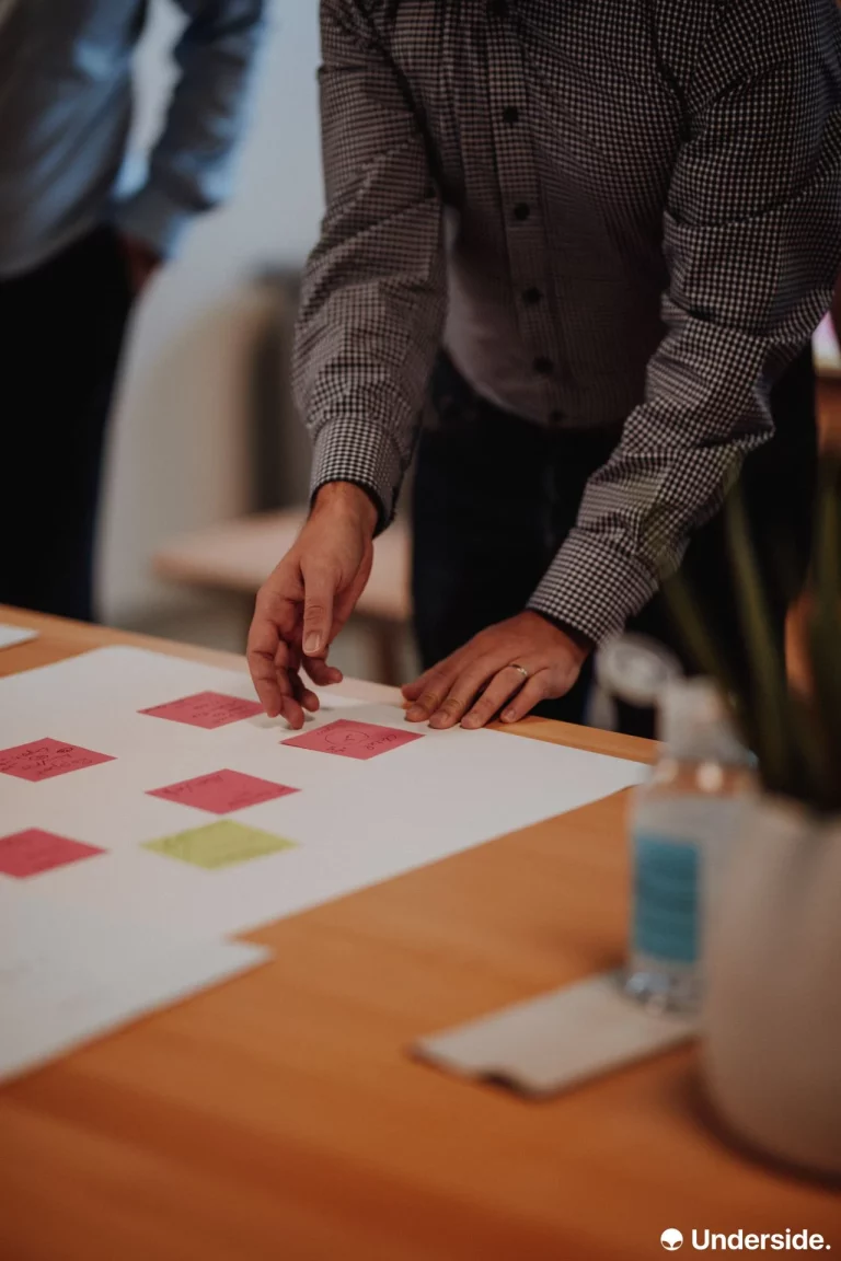 Photo durant un Workshop de Design Thinking