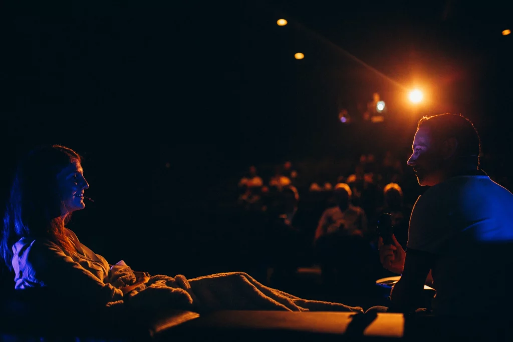 Photo d'un workshop organiser par underside autour des chatbots au kinepolis imagibraine