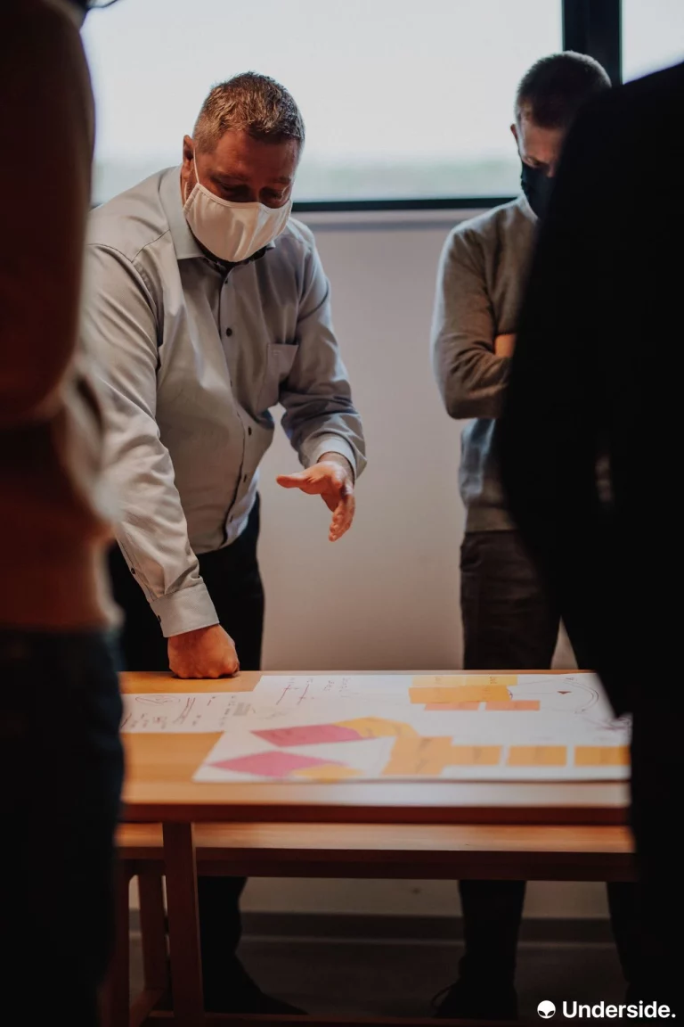 Photo durant un Workshop de Design Thinking