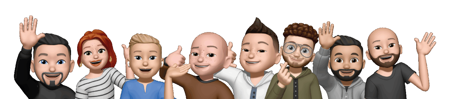 Les Memojis de toute l'équipe d'underside