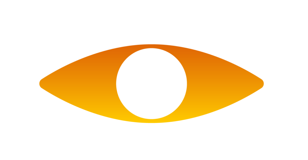 Illustration d'un oeil en jaune dégradé