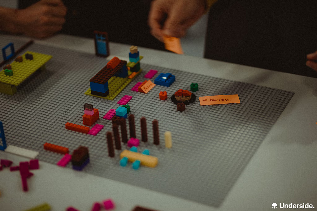 Photo lors d'un workshop design thinking