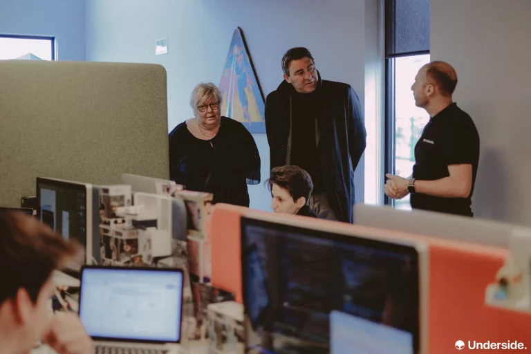 Photo lors de la visite du ministre Denis Ducarme