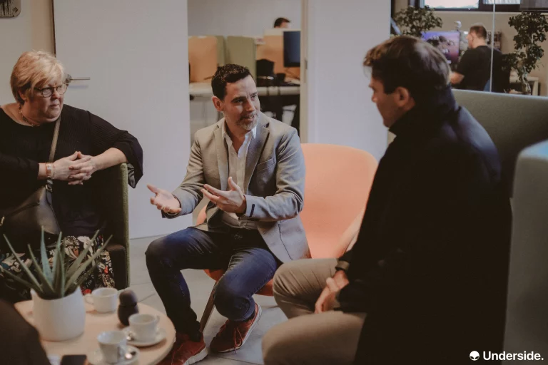 Photo lors de la visite du ministre Denis Ducarme