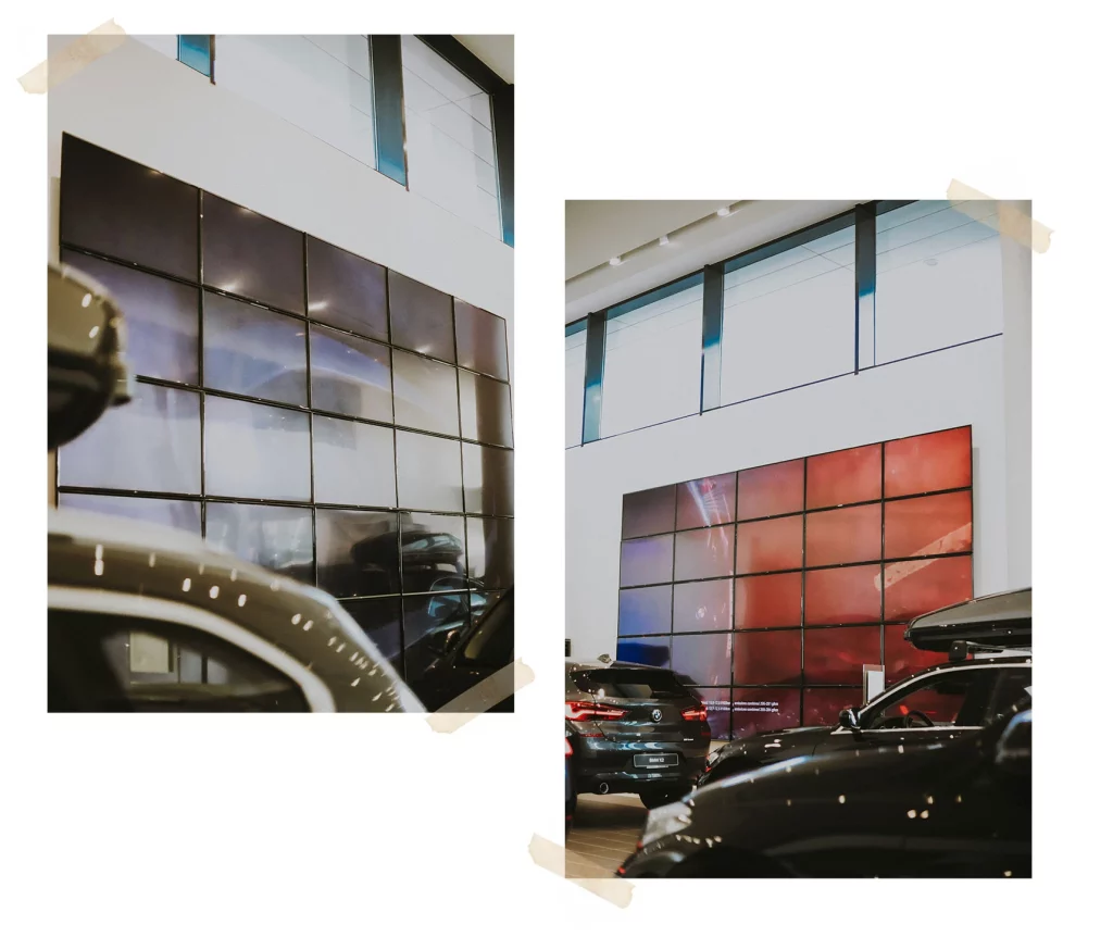 Photo Installation de Display dans un showroom automobile