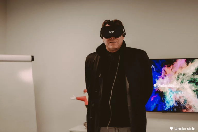 Photo lors de la visite du ministre Denis Ducarme