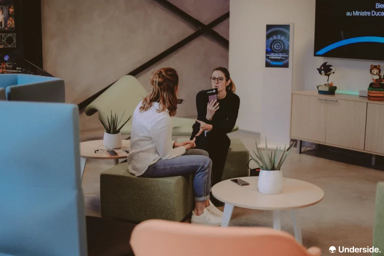 Photo lors de la visite du ministre Denis Ducarme