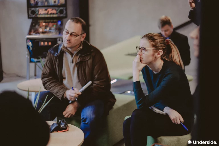 Photo lors de la visite du ministre Denis Ducarme