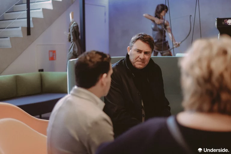 Photo lors de la visite du ministre Denis Ducarme